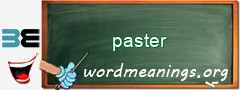 WordMeaning blackboard for paster